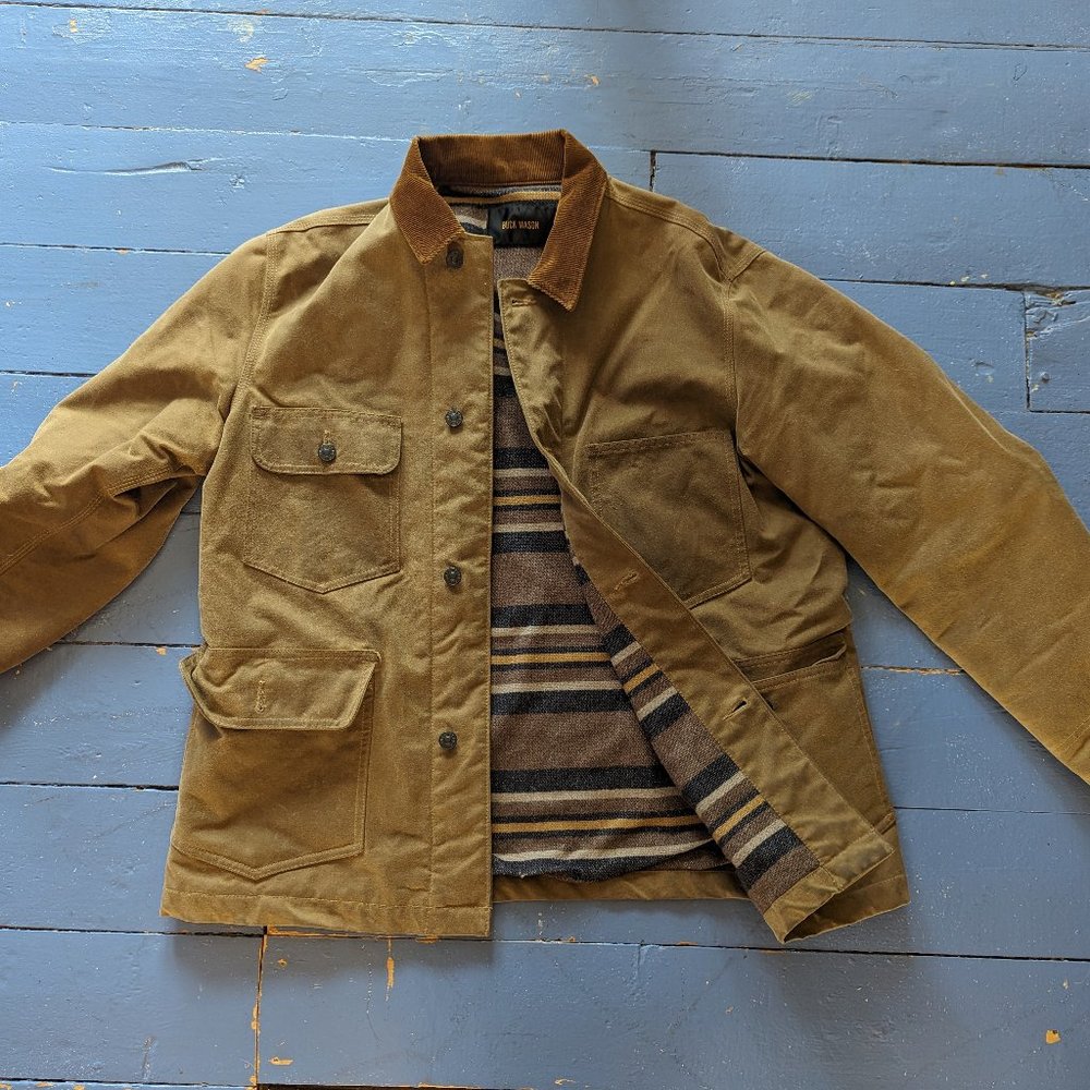 Buck Mason Deep Desert Dry Waxed Canvas Highland Jacket